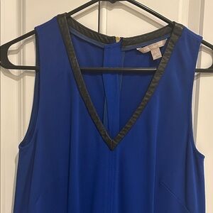 Banana Republic Royal Blue V-Neck Mini Dress